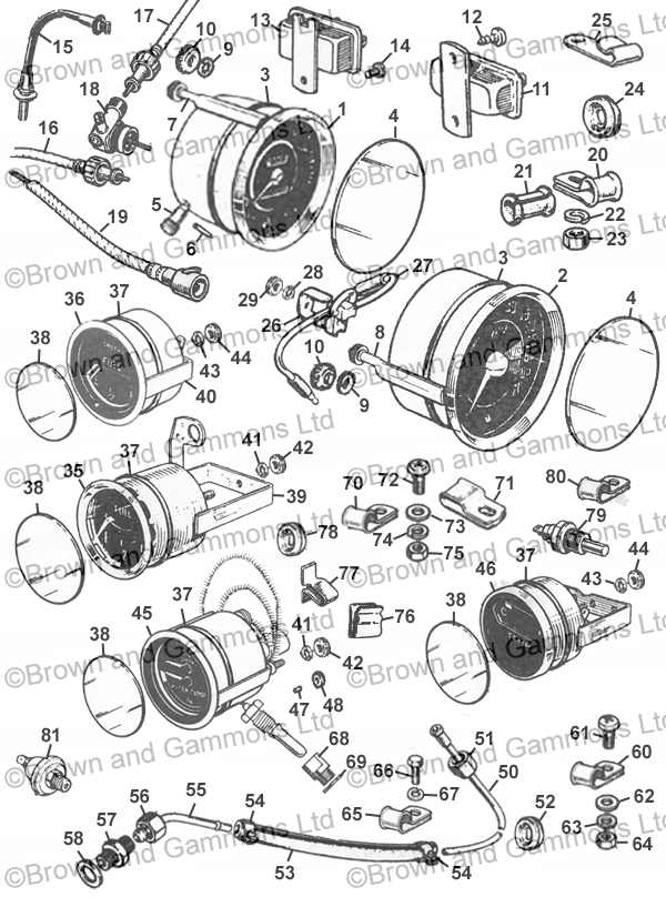 Image for Instruments. Speedo cables